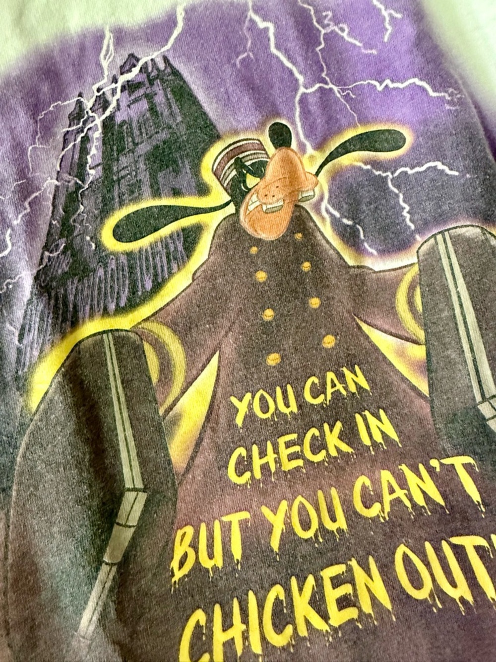 Vintage Disney Tower of Terror kids tee with Red, Yellow & Black Mickey Tag - Picture 6 of 7